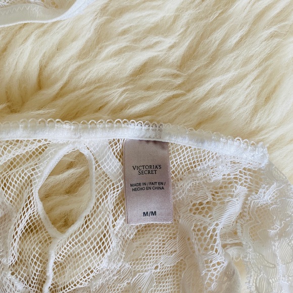 White Lace up Teddy Lingerie size M - Picture 2 of 3